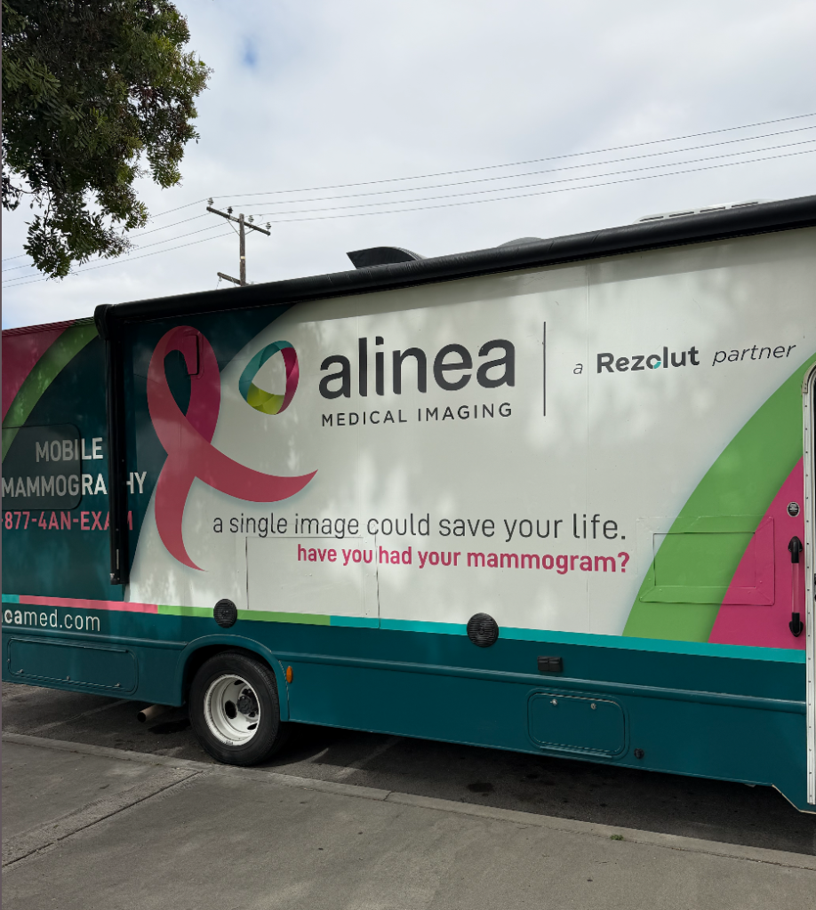 Alinea mobile mammogram unit