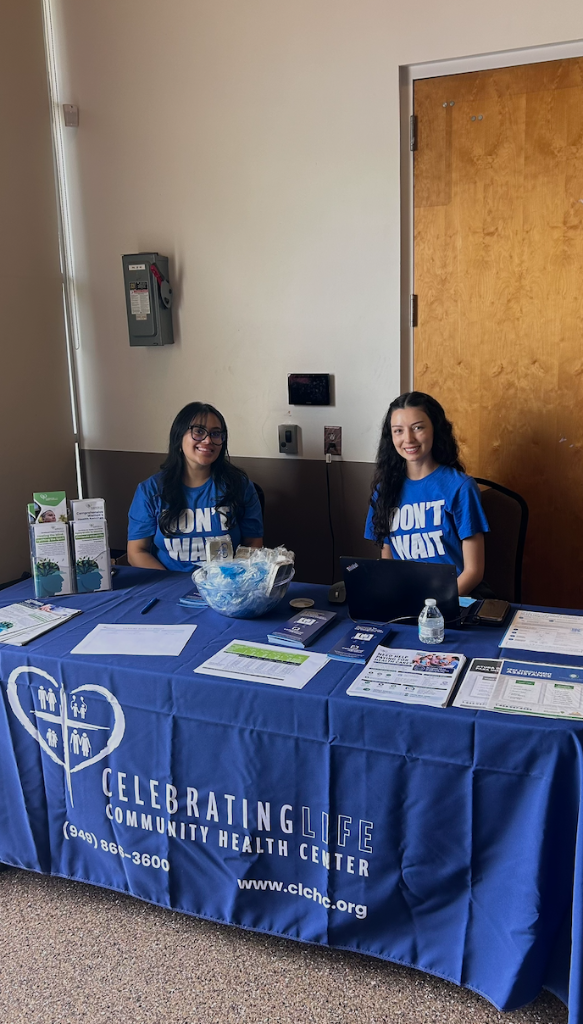 Celebrating Life Community Health Center booth at June 22 health fair