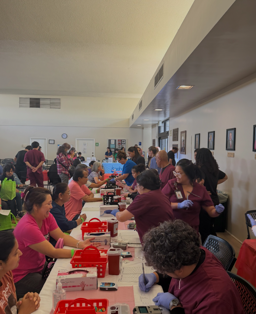 Community health fair screening station