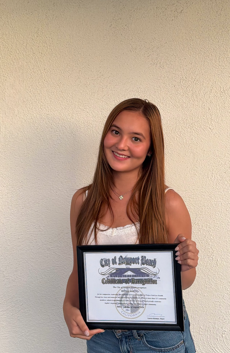 City of Newport Beach Certificate of Recognition