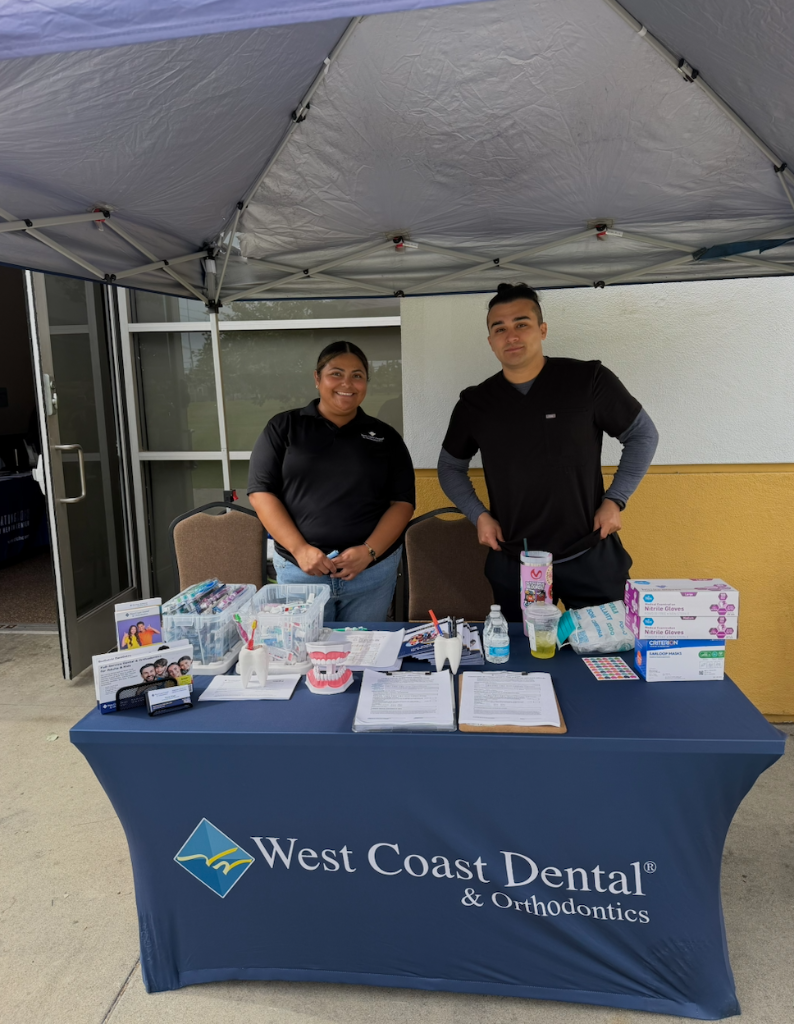 West Coast Dental & Orthodontics booth at June 22 health fair