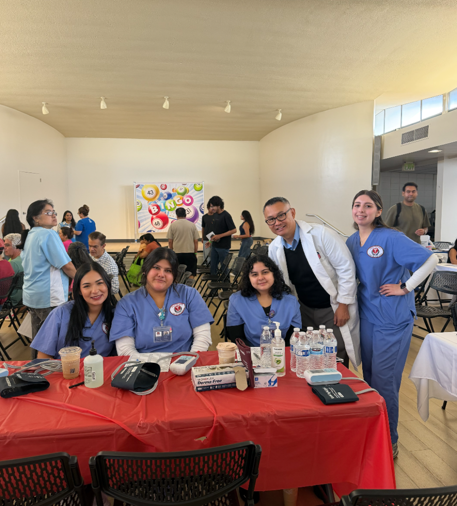 Blood pressure testing team