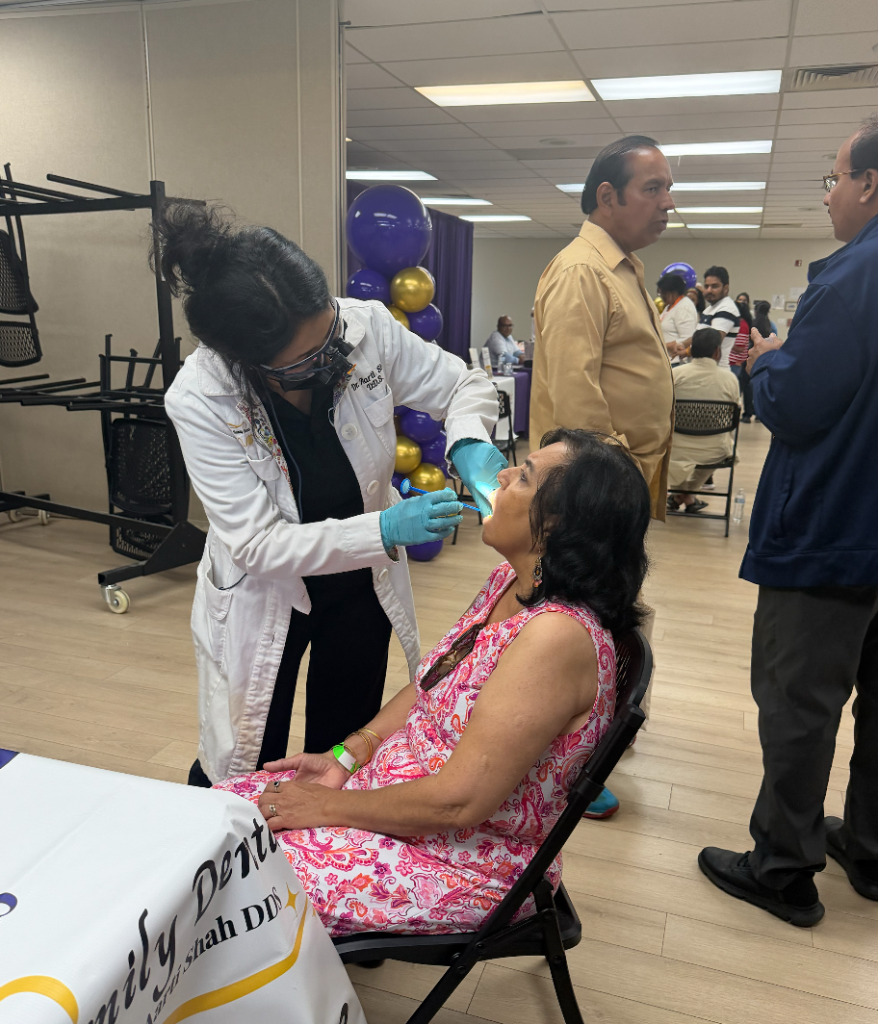 Dental screening in progress