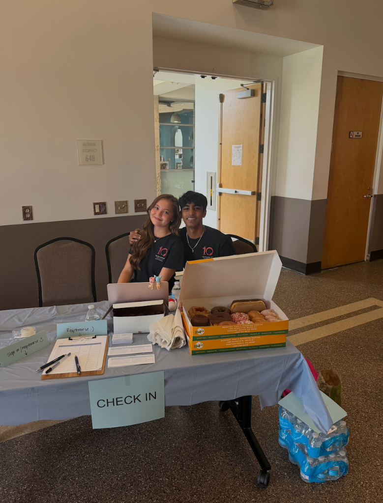 Check-in station at June 22 health fair