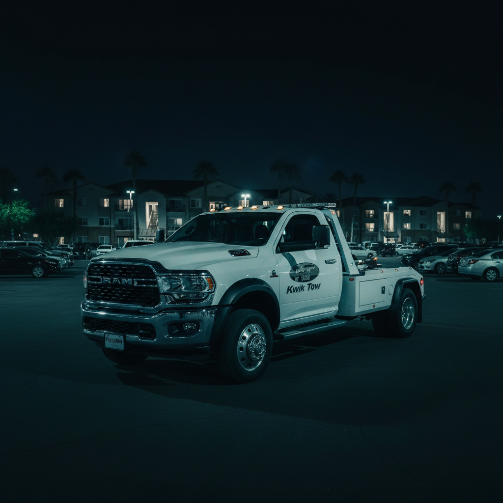 Luxury apartment community with professional parking enforcement
