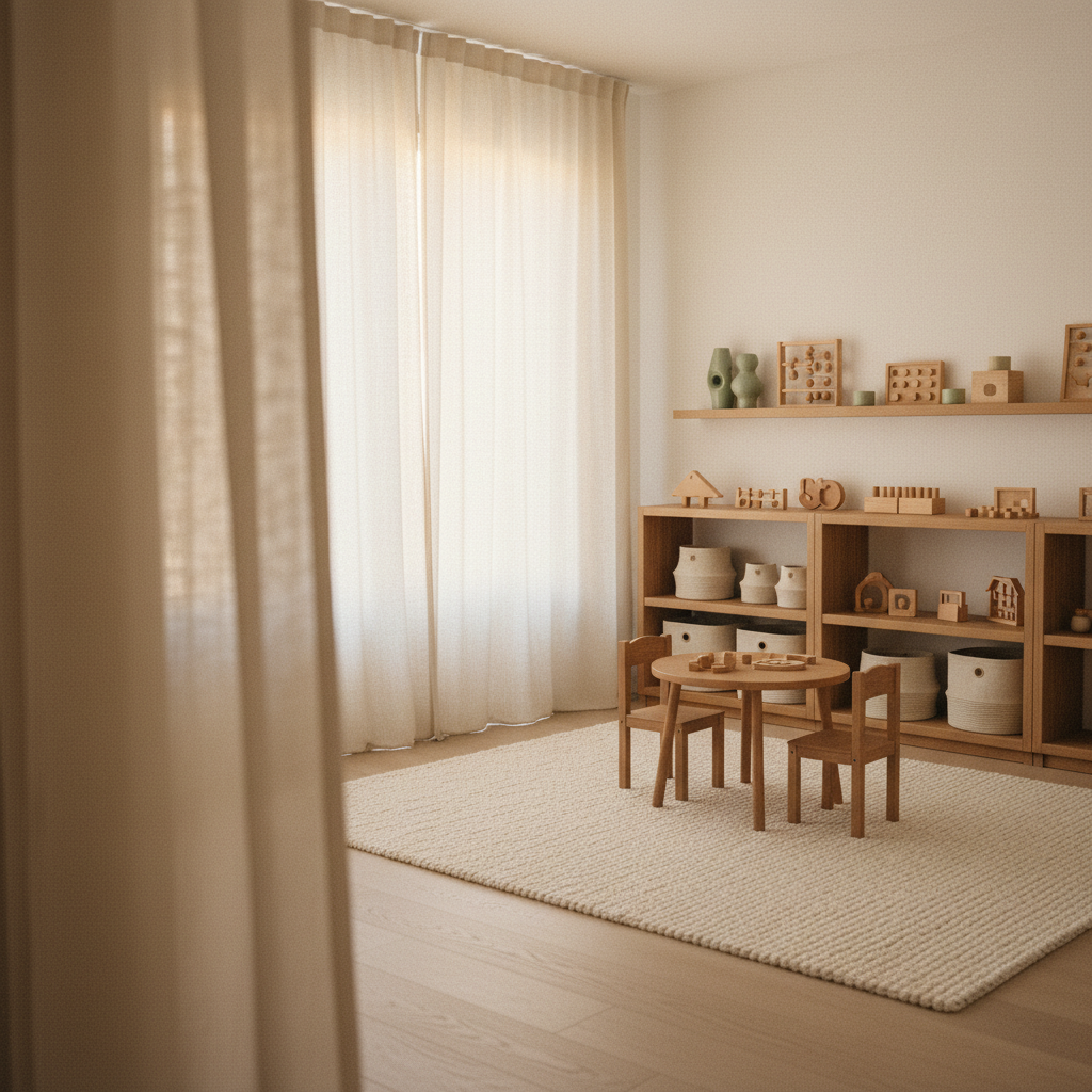 Curated luxury children's playroom