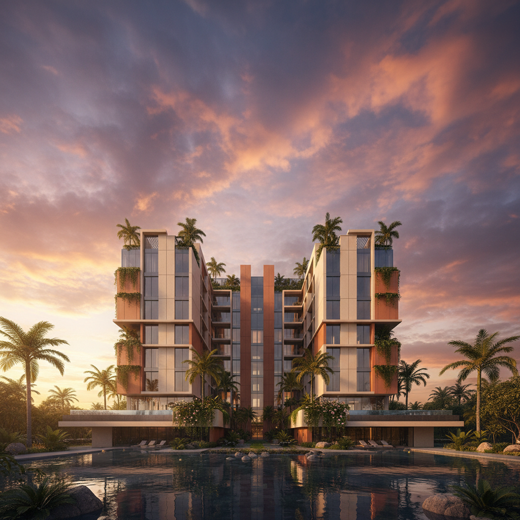 Modern luxury residential building designed by Geei Designs Limited, Nigeria