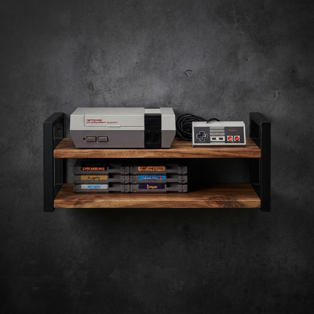 Wall-Mounted Display Shelf