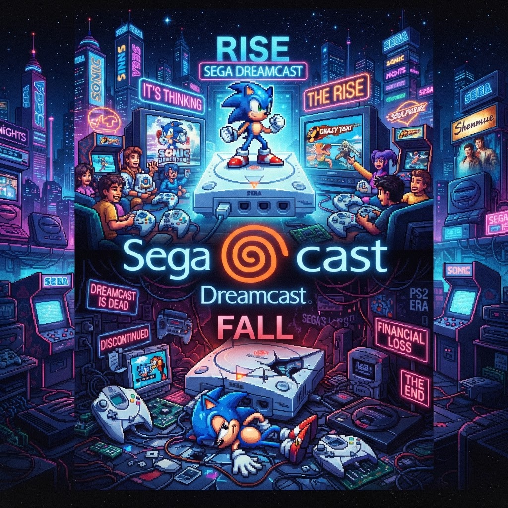 The Rise and Fall of the Sega Dreamcast: A Tale of Two Realities (Right-click to save image) The Rise and Fall of the Sega Dreamcast: A Tale of Two Realities — Console History | RetroGamingVault