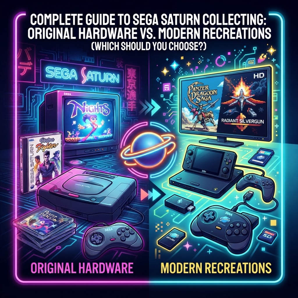 Complete Guide to Sega Saturn Collecting: Original Hardware vs. Modern Recreations (Which Should You Choose?)