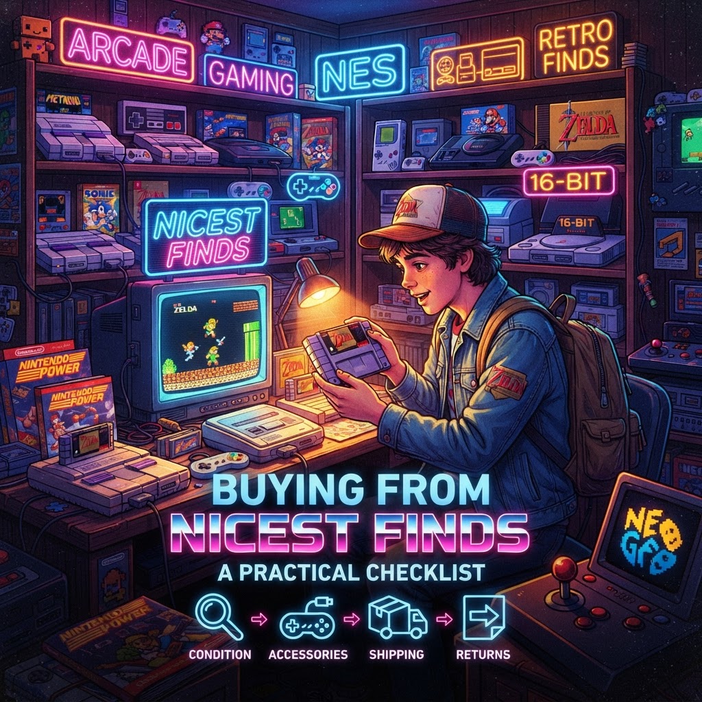 Buying From Nicest Finds: A Practical Checklist for Condition, Accessories, Shipping and Returns — Buying Guide | RetroGamingVault
