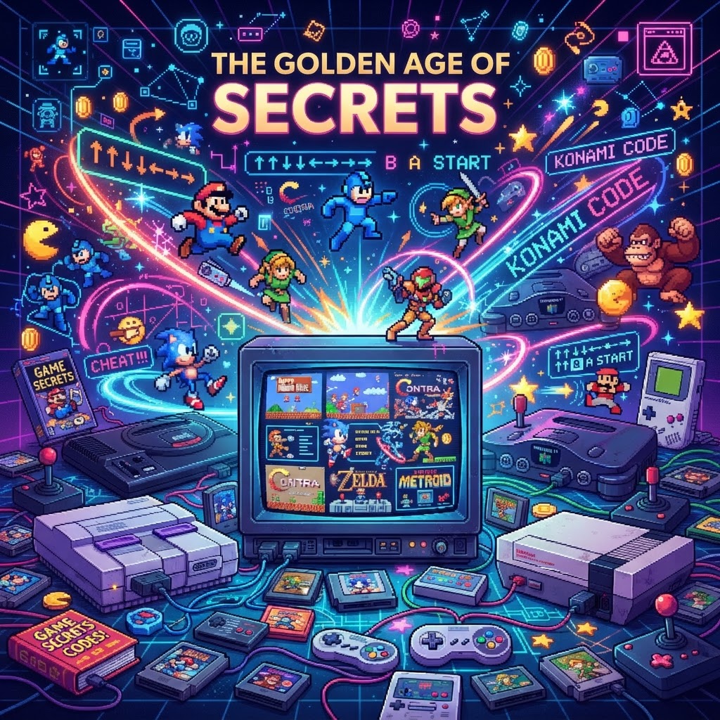 The Golden Age of Secrets: Which Retro Games Had the Best Cheat Codes? (Right-click to save image) The Golden Age of Secrets: Which Retro Games Had the Best Cheat Codes? — Nostalgia | RetroGamingVault
