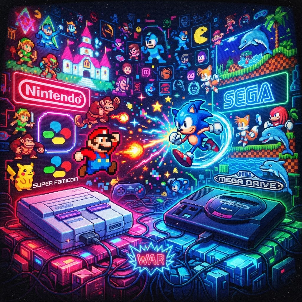 The 16-Bit War: Revisiting the Epic Nintendo vs Sega Console Rivalry