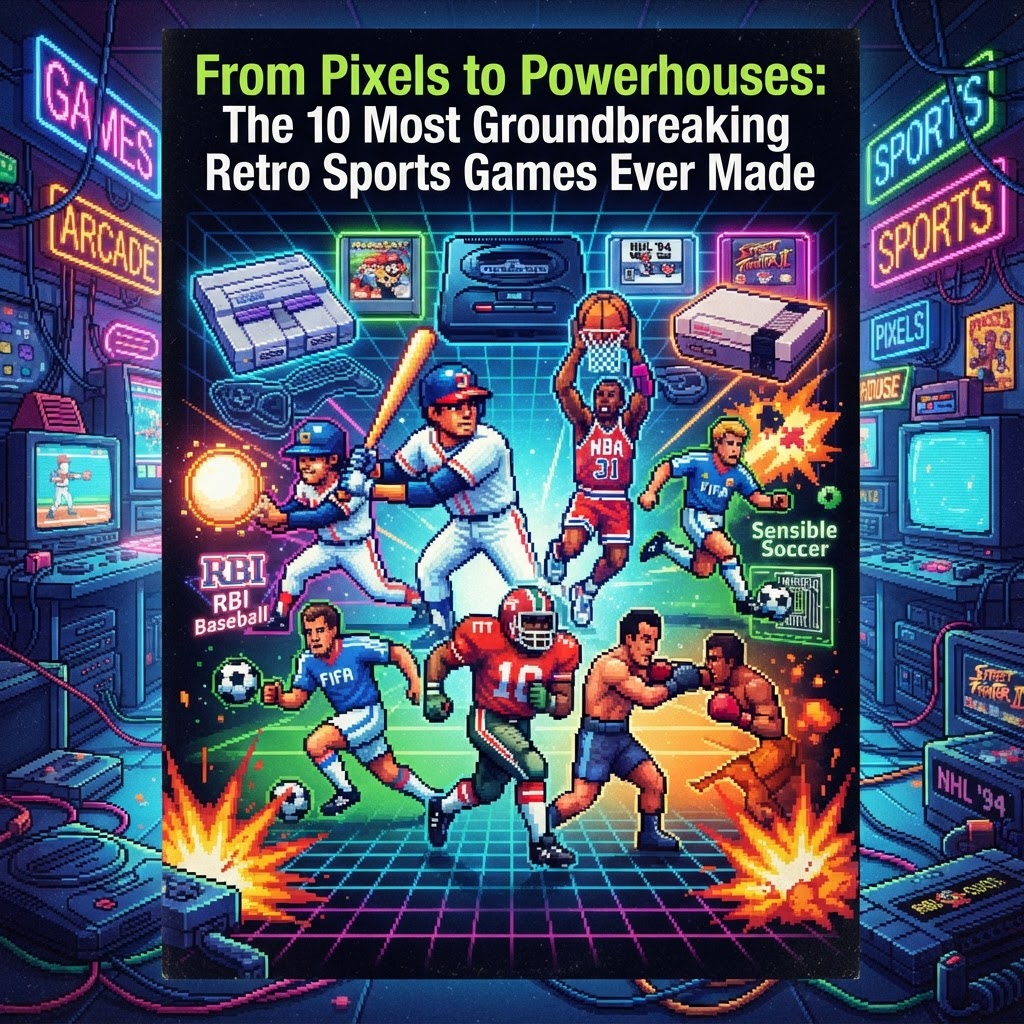 From Pixels to Powerhouses: The 10 Most Groundbreaking Retro Sports Games Ever Made