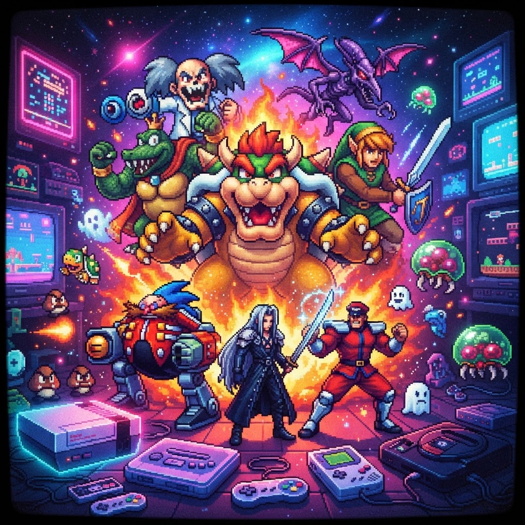 From Living Room Bosses to Pocket-Sized Peril: The Most Iconic Retro Gaming Villains