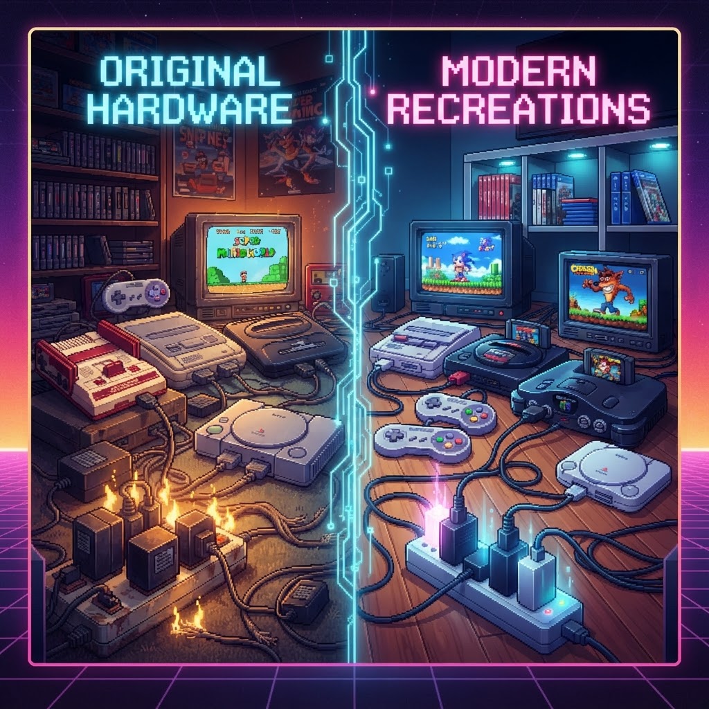 How to Choose the Right Power Supply for Vintage Consoles: Modern Recreations vs Original Hardware — Buying Guide | RetroGamingVault