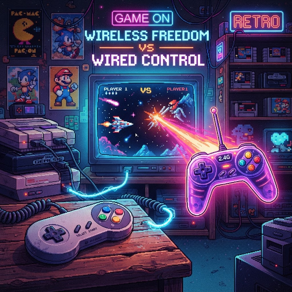 wireless vs wired controllers for classic gaming