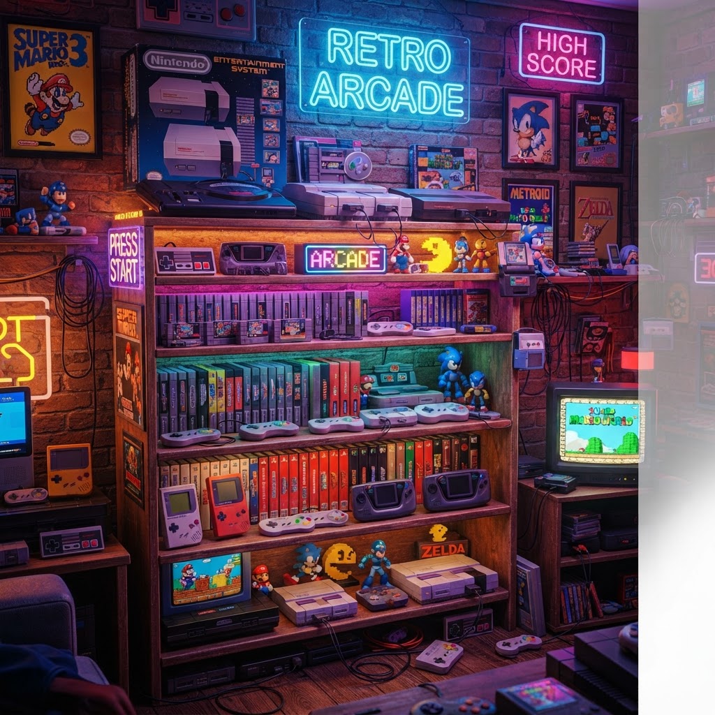 building the ultimate retro gaming display shelf