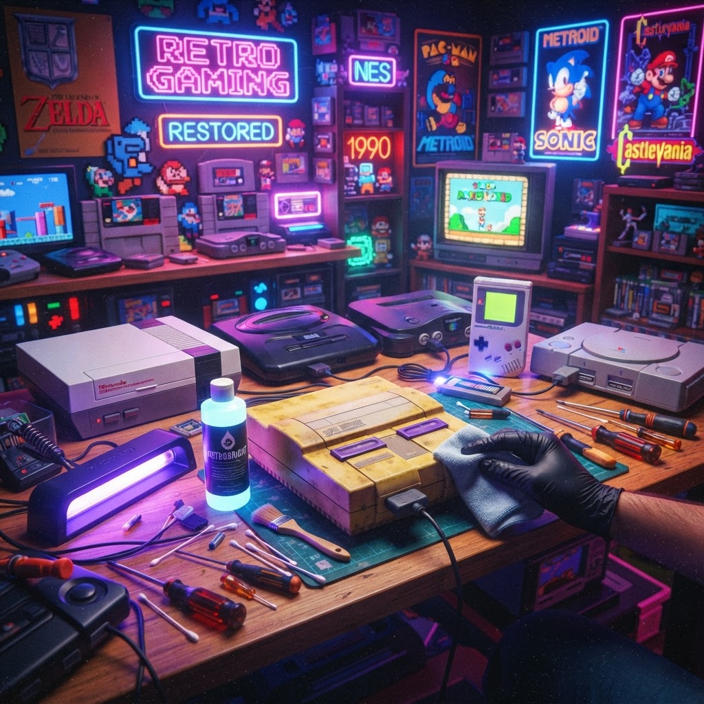 The Best Retrobright Gifts for Retro Gamers: How to Clean and Restore Yellowed Console Plastic