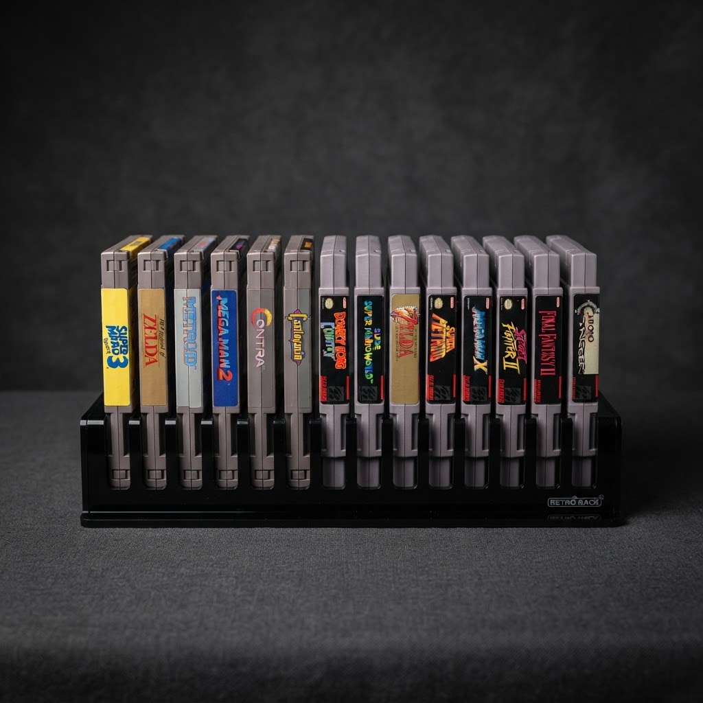 Game Cartridge Organizer Rack