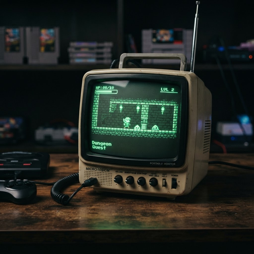 Portable CRT-Style Retro Monitor