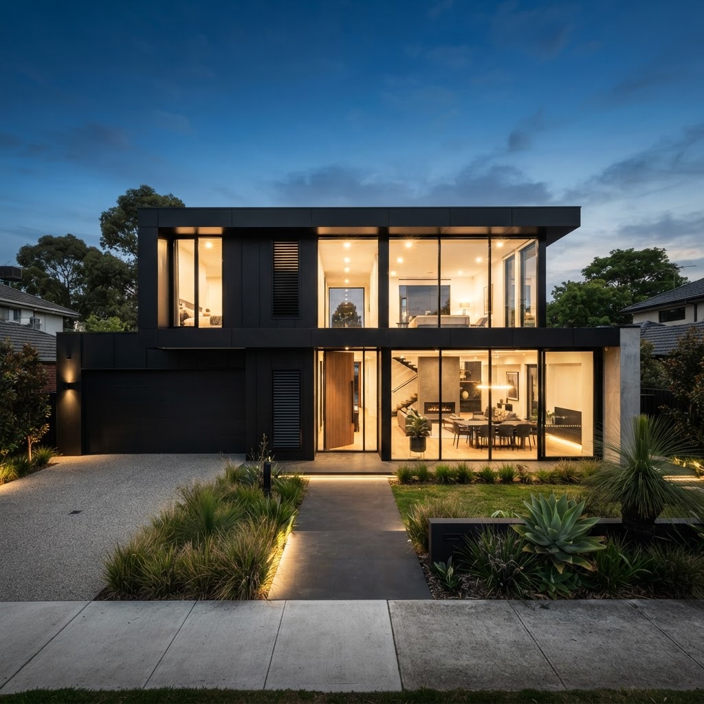 Luxury modern Melbourne home with premium climate control