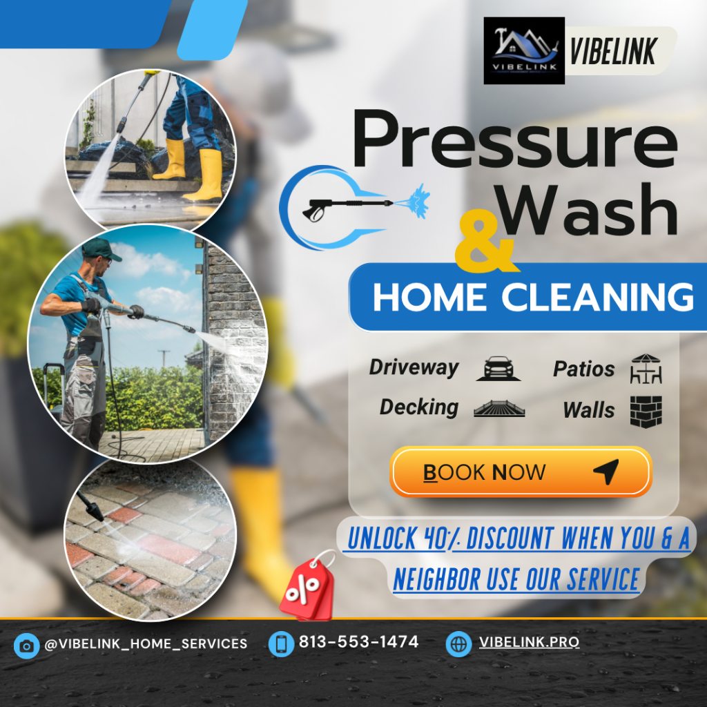 VibeLink Pressure Wash & Home Cleaning — 40% off neighbor discount