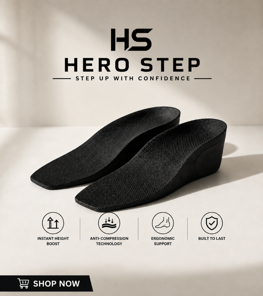 Lucky Lifters height-increasing insoles inside premium sneakers