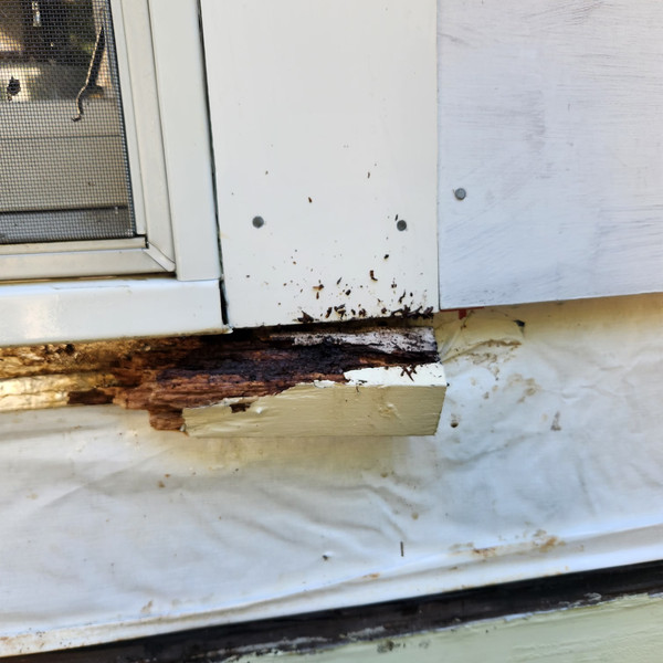 Rotted Trim Removal — MA Martinez Construction framing project in the Raleigh, NC area