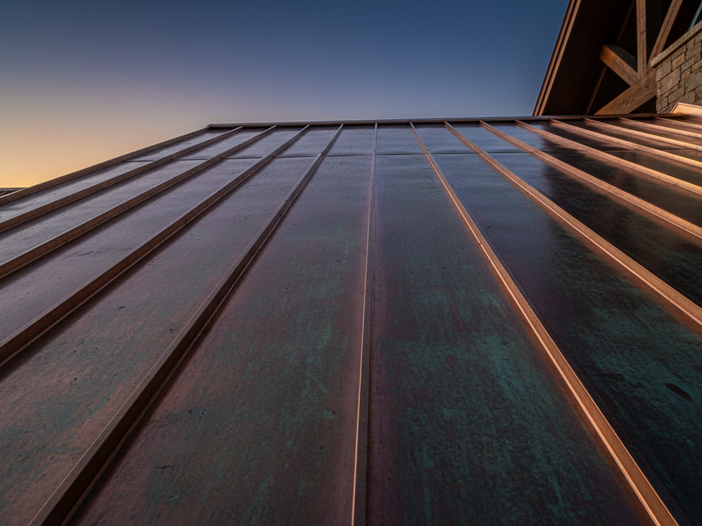 Copper Roofing — Premium Installations installed by MA Martinez Construction in Raleigh, NC