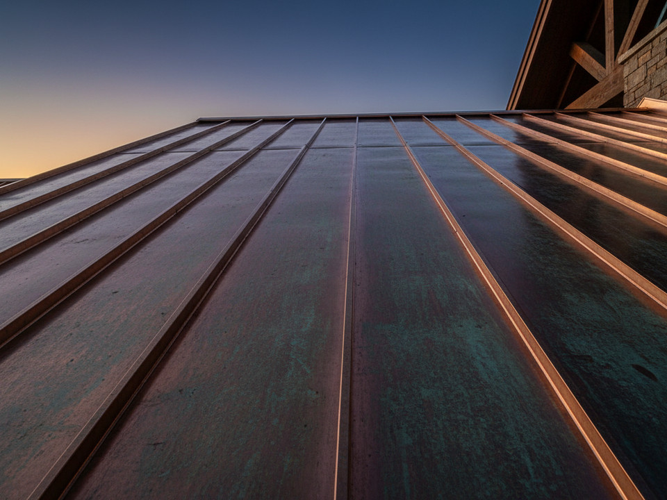 Copper roof installation by MA Martinez Construction in Raleigh, NC