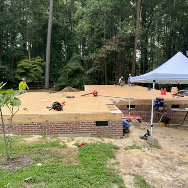 Structural Framing Complete — MA Martinez Construction framing project in the Raleigh, NC area
