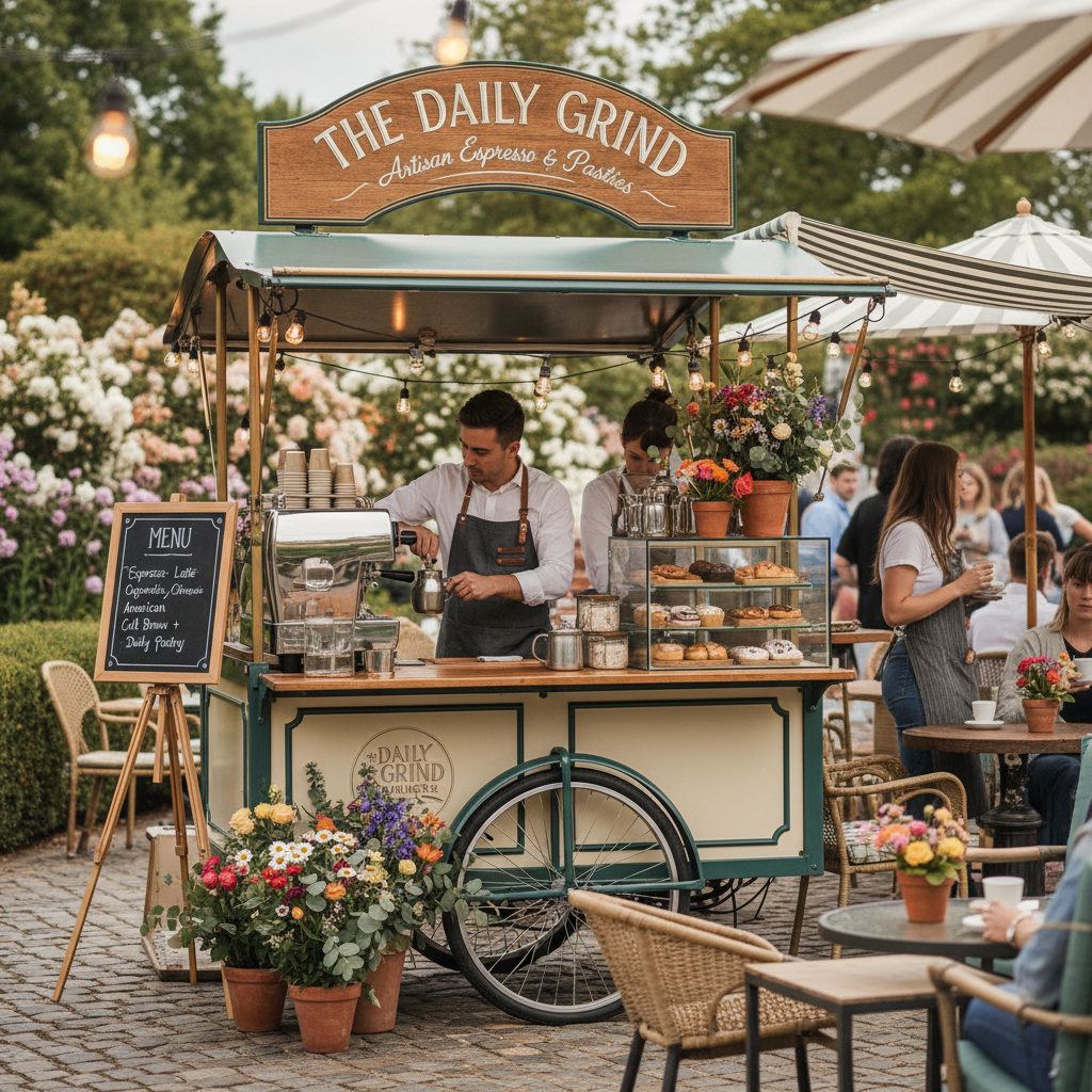 Mobile Coffee, Snack & Dessert Carts