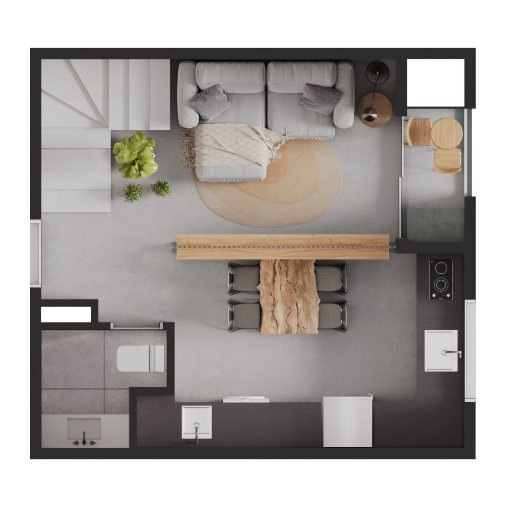 Duplex - Pavimento Inferior