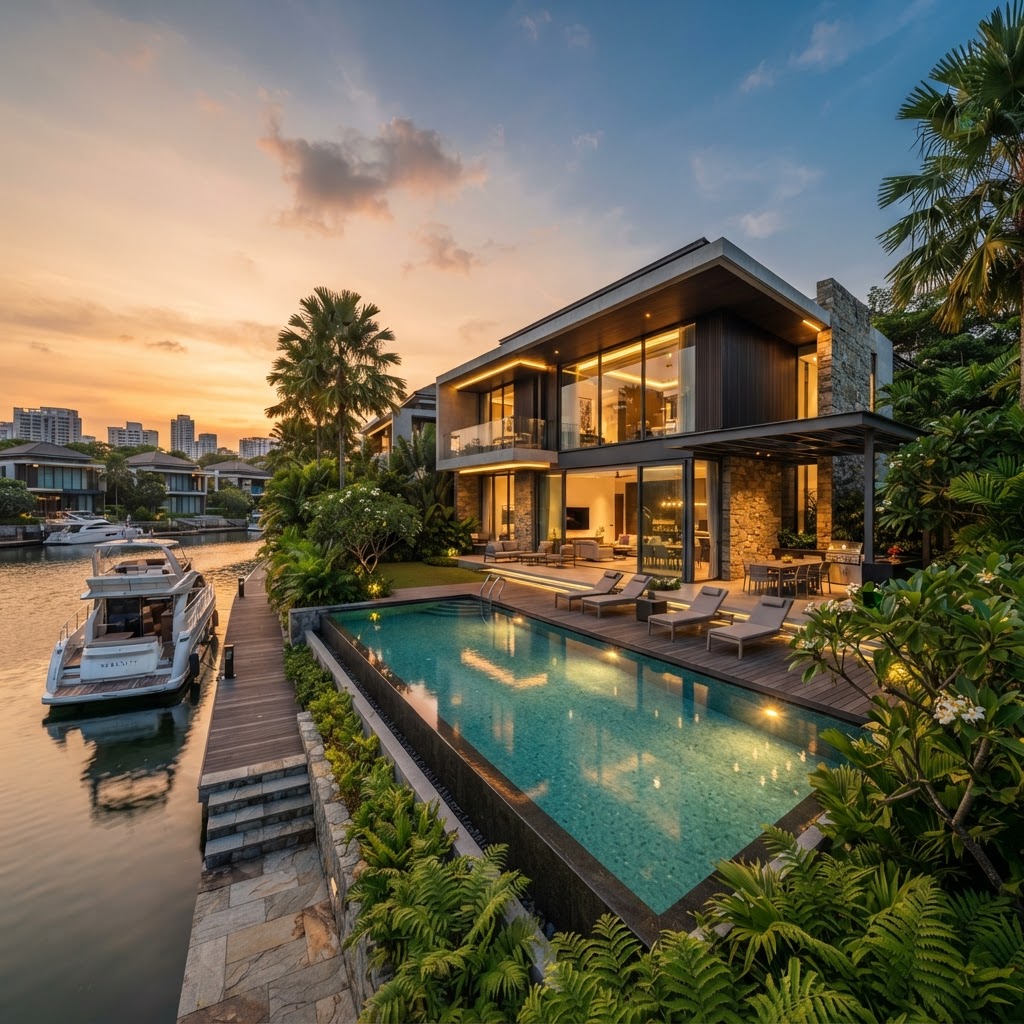 Luxury Bungalow in Sentosa Cove