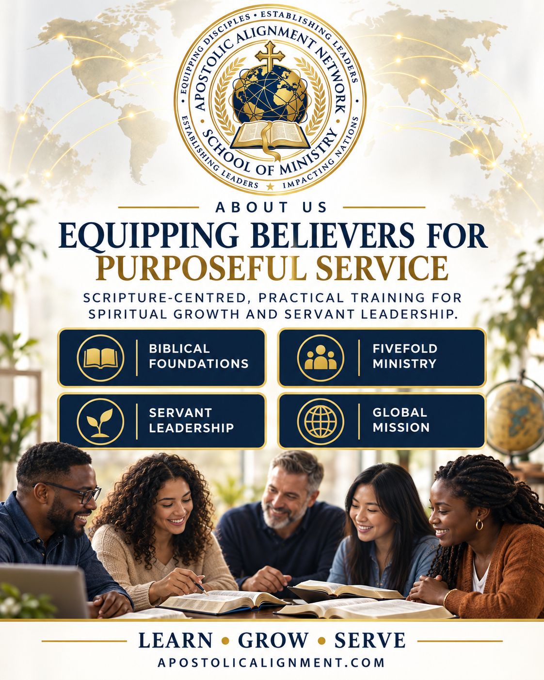Apostolic Alignment School Of Ministry — equipping believers for purposeful service