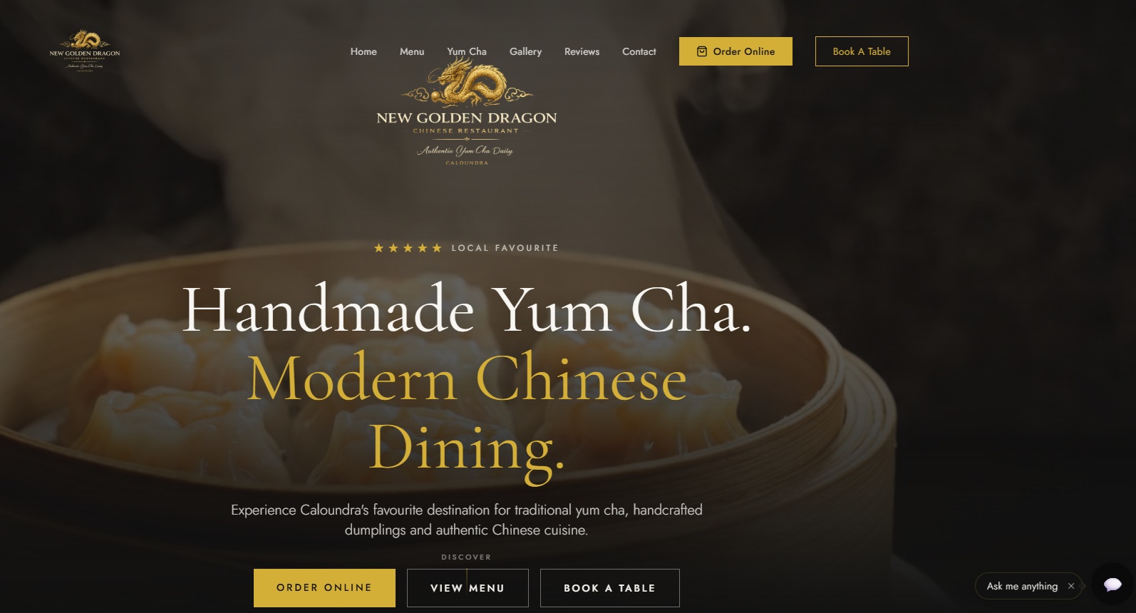 New Golden Dragon website design by Surpass