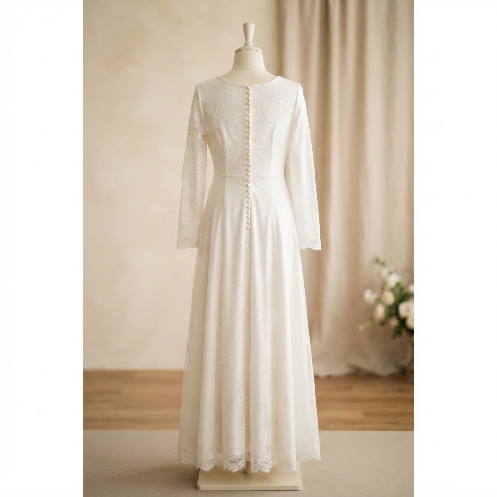 Elegant White Lace Dress