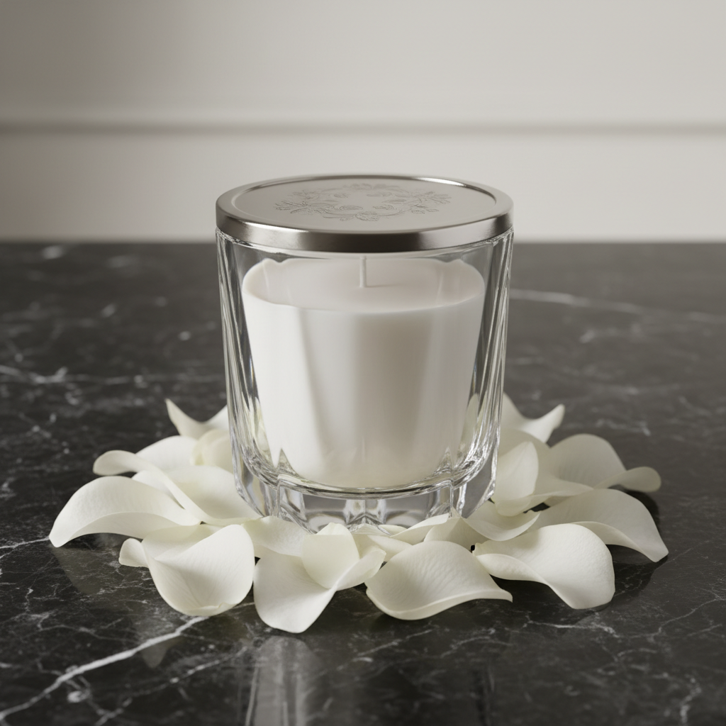 Premium Scented Glass Memorial Candle