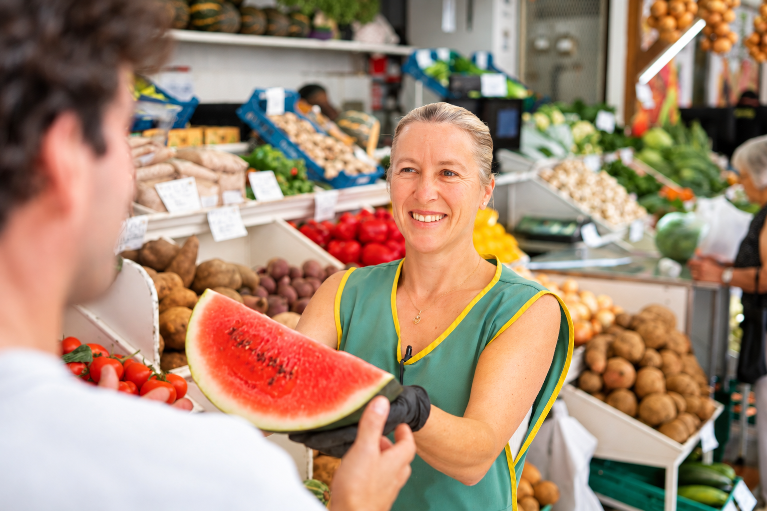 Colourful market stall