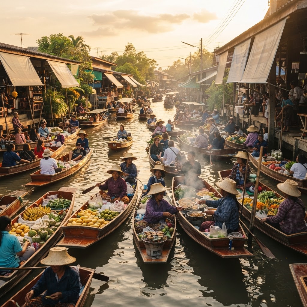 Damnoen Saduak Floating Market