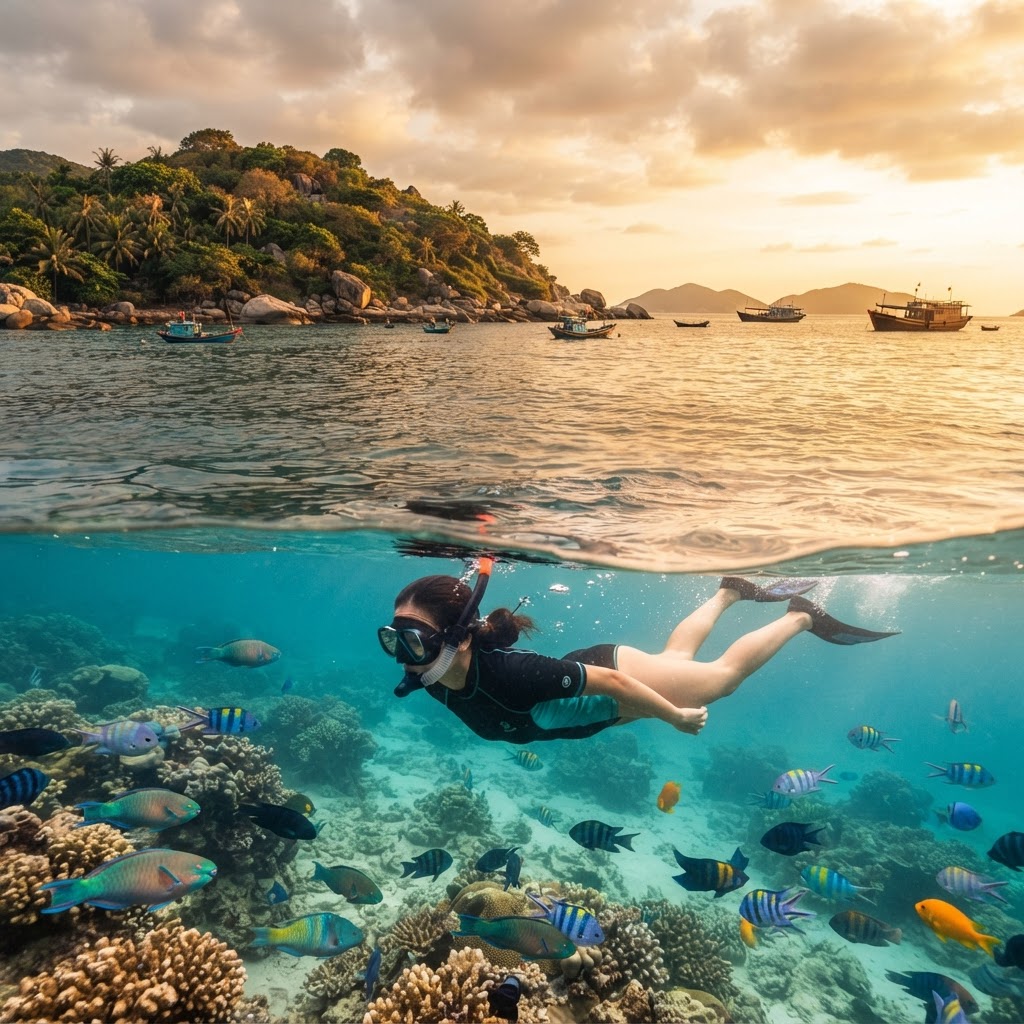 Snorkeling at Hon Tai