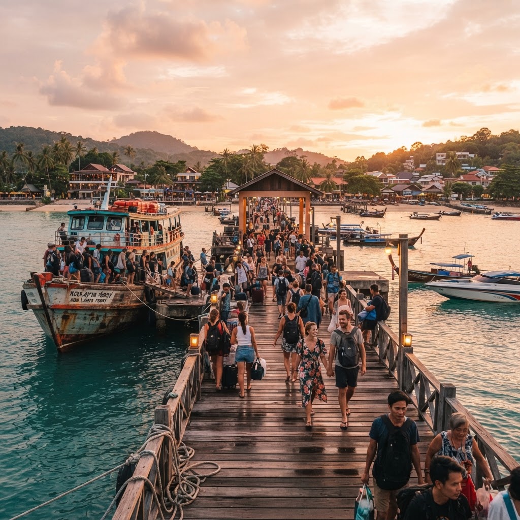 Saladan Pier Arrival