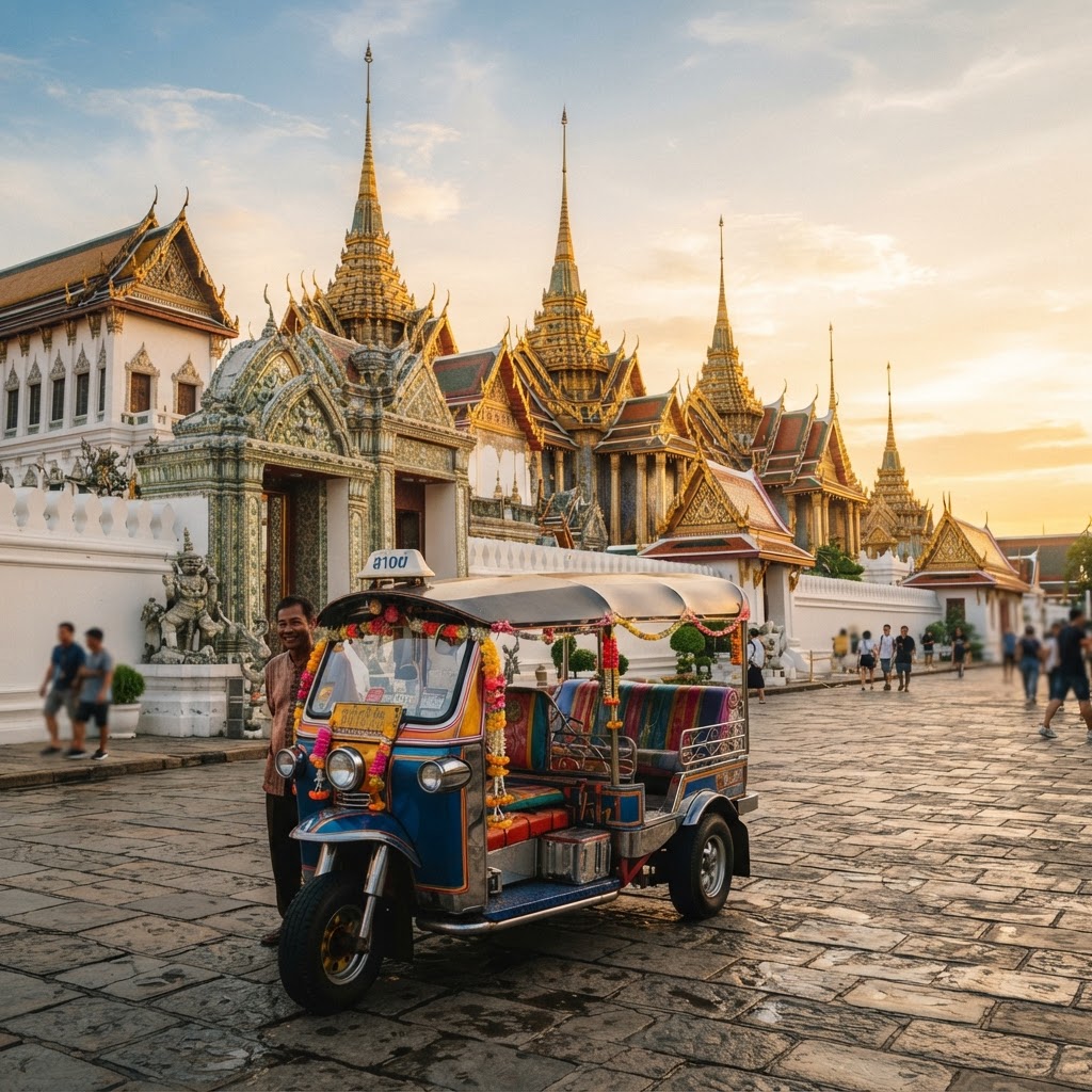 Grand Palace, Wat Pho & Wat Arun by Tuk Tuk