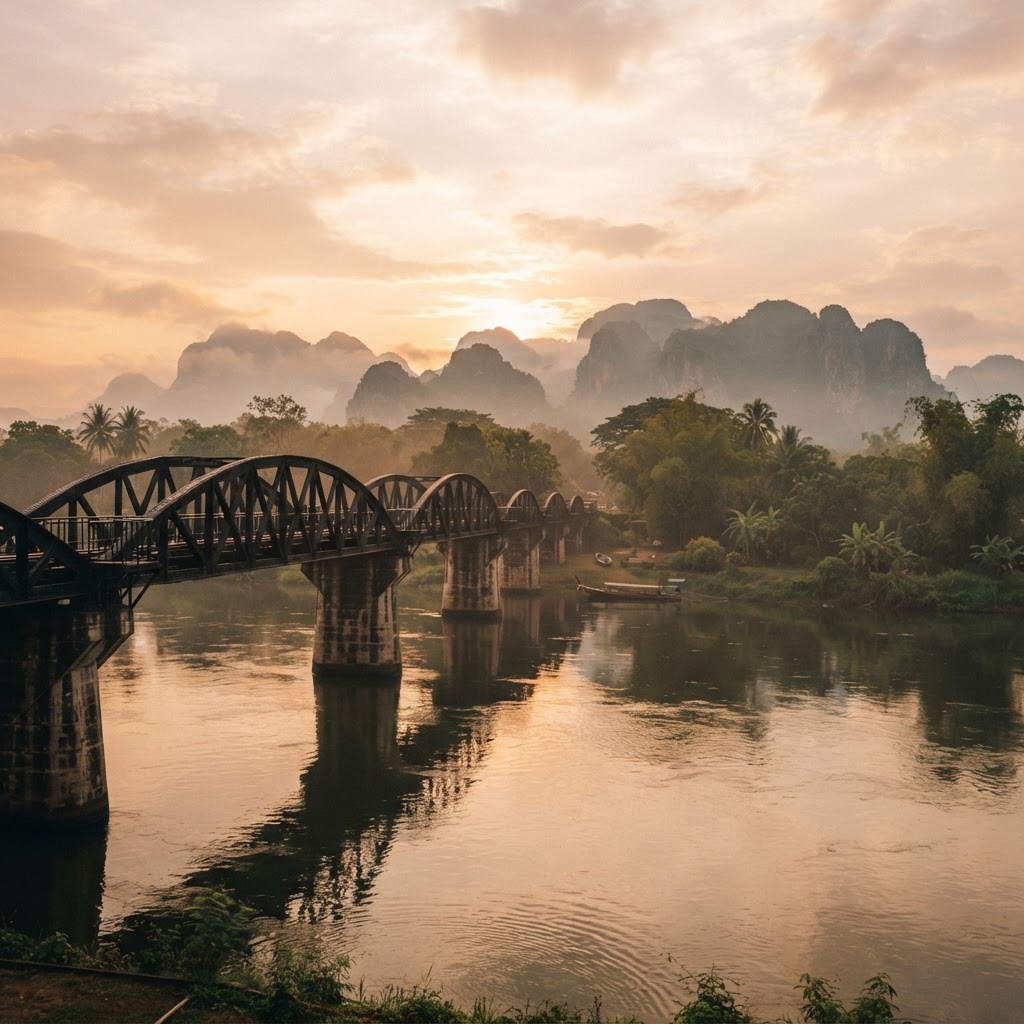 Kanchanaburi, River Kwai & Erawan