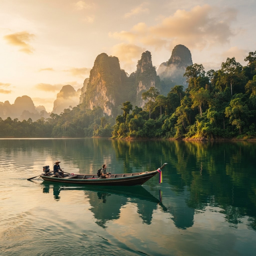 Into the Emerald Void: A Journey Through Khao Sok National Park