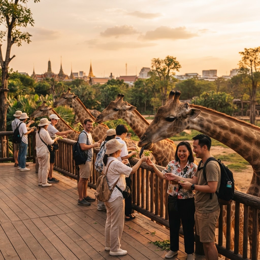 Giraffe Feeding Terrace