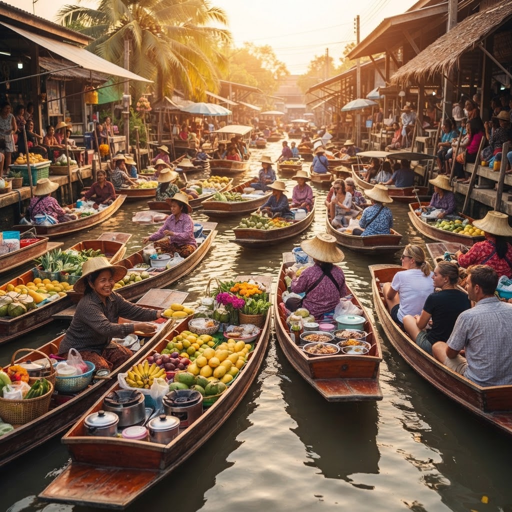 Damnoen Saduak Floating Market