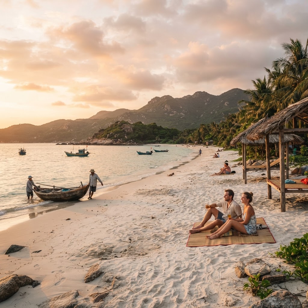 Bai Huong Beach Relaxation