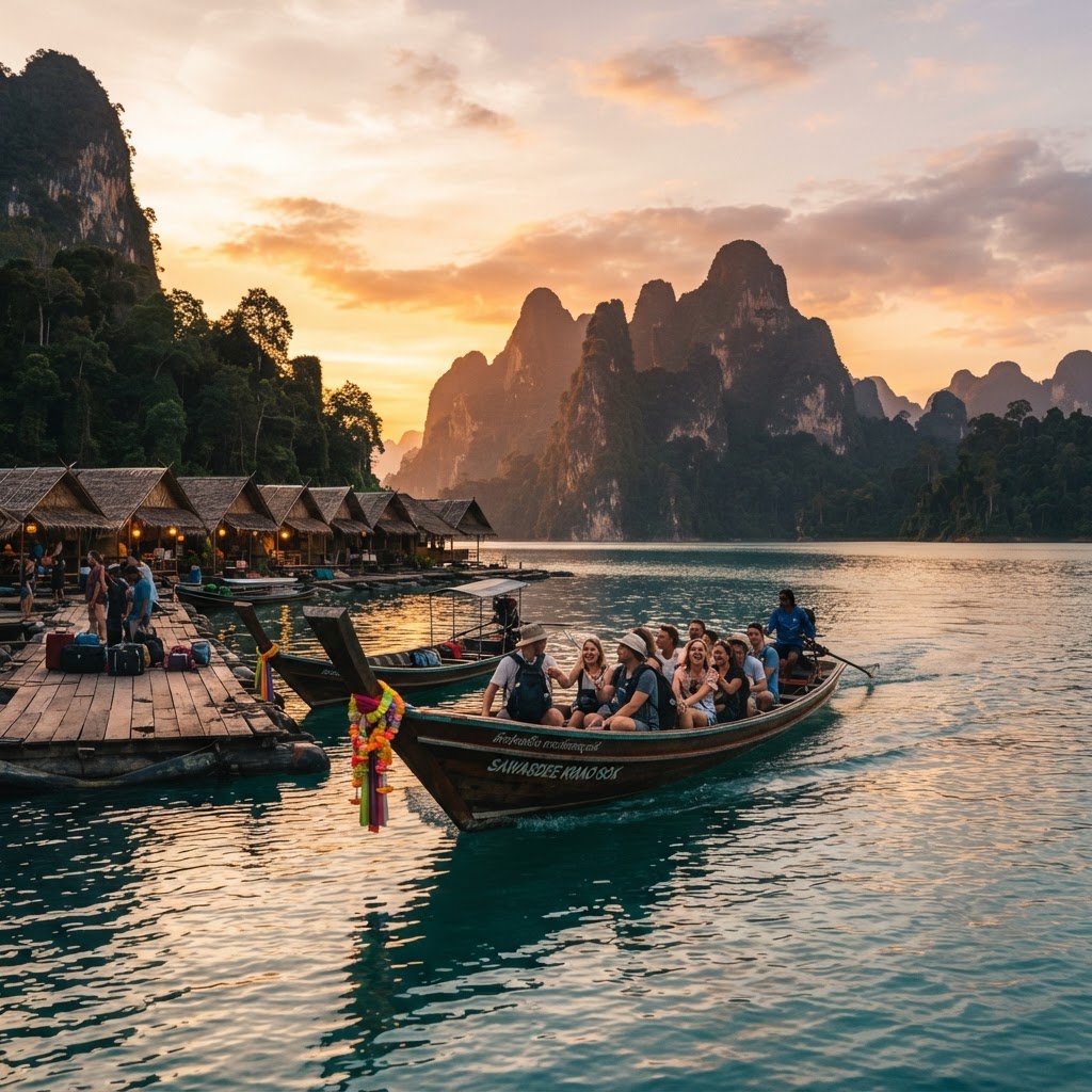 Cheow Lan Lake Departure